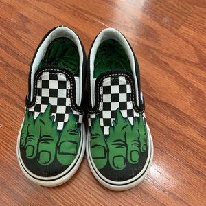 Toddler hulk Vans 7.5c